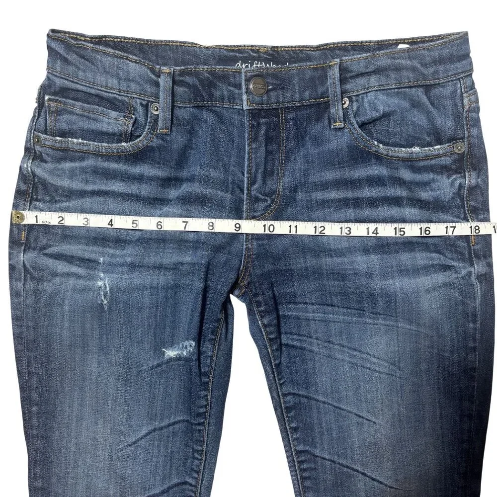 Driftwood Jeans For Women Size 29 Distressed Straight-Leg Denim Blue